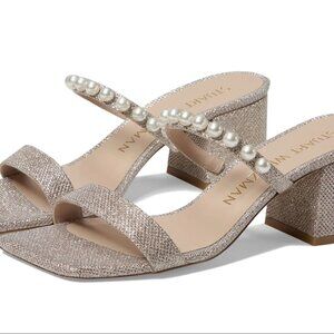 NWT! Stuart Weitzman Goldie 60 Block Slide